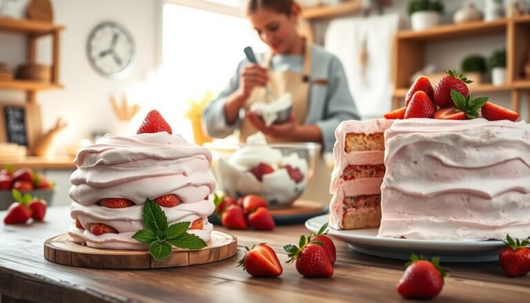 How To Make Strawberry Ice Cream Cake